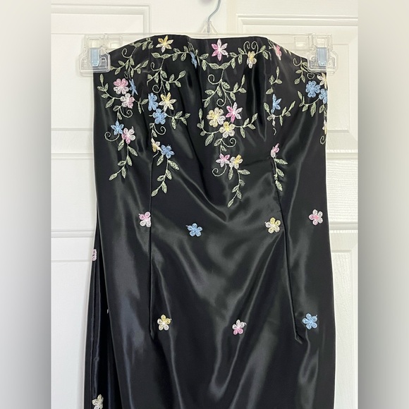 Jessica McClintock for Gunne Sax Millennium 2000, Strapless Dress, Black, size 5 - Picture 2 of 6